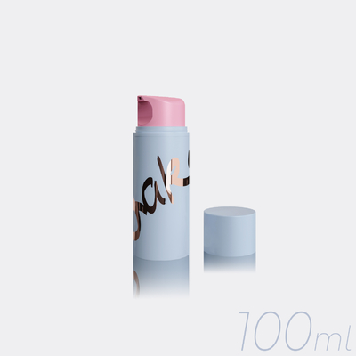 100ML পিপি কসমেটিক এয়ারলেস পাম্প বোতল প্লাস্টিক বা মেটাল স্প্রিং সহ